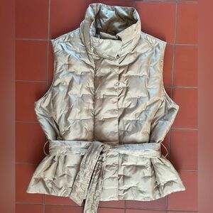 Talbots Light Tan Puffer Vest